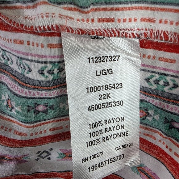 Womens Wrangler Retro Sleeveless Peplum Top Western Ruffle Trim V-Neck Size L - Picture 3 of 8